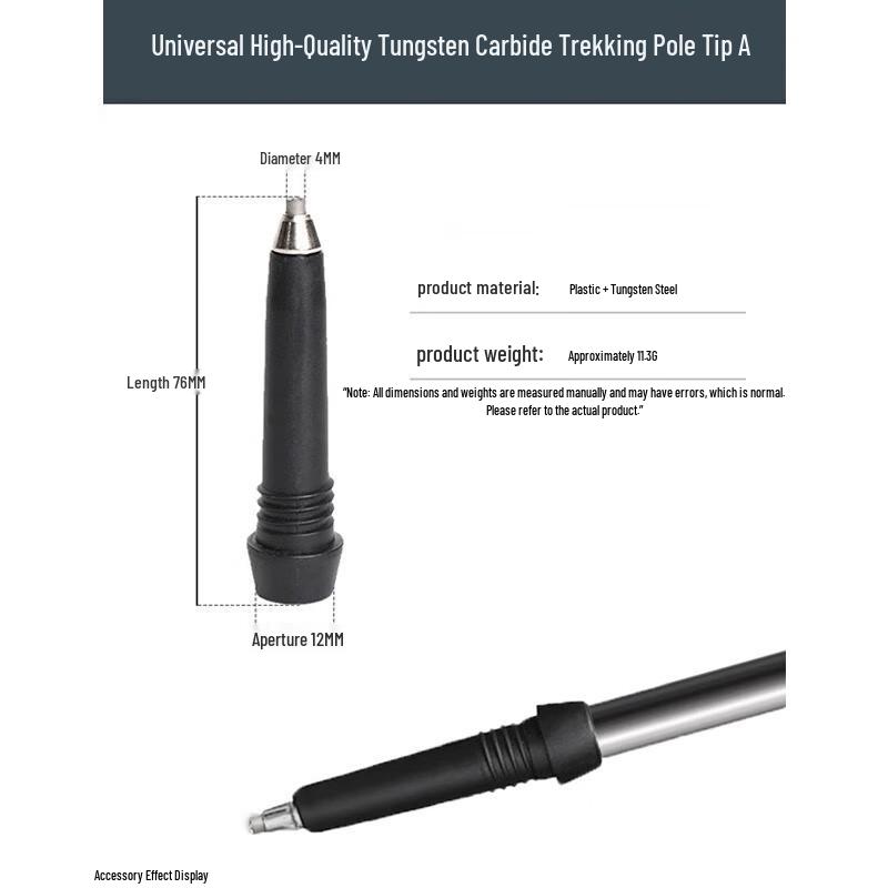 Hiking & Trekking Pole Tip Replacement Kit Universal