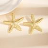 European & American Holiday Beach Starfish Jellyfish Crystal Alloy Earrings