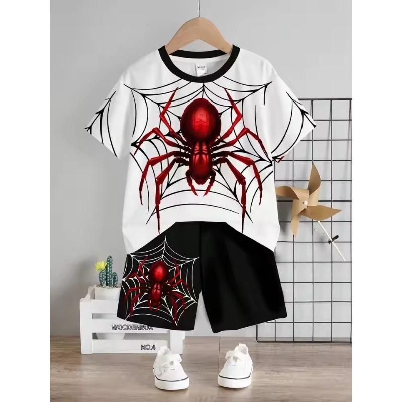 

Summer New Children s Short-sleeved Boys T-shirt Clothing 3D Printing Light Breathable Casual Children s Suit 160