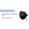 TRIOPO 55cm 65cm 90cm 120cm Foldable Octagon Softbox Bowens Mount for Sokani X100 COLBOR CL60 Godox Aputure LED Video Light