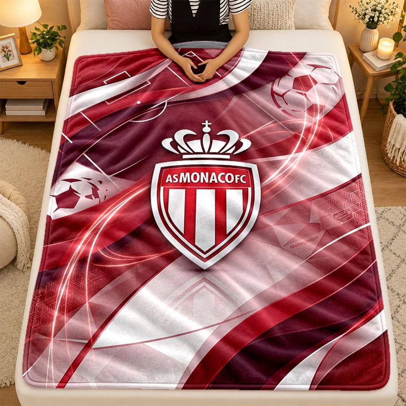 Flannel BlanketMonaco FC Warm Soft Throw Blanket for Indoor Sofa Bed Living Room Use