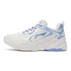 Li-Ning Trendy Versatile Shock Absorbing Non-Slip Wear-Resistant Low-Top Running Shoes Women Sneakers White Blue ARLS008-2