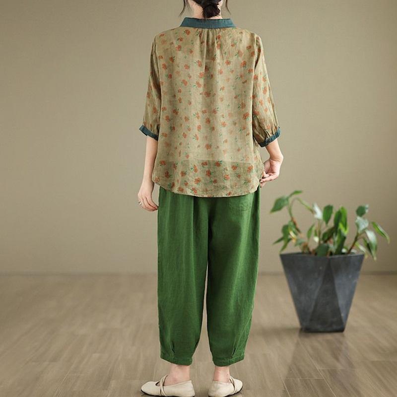 Suit Women 2PC Set Cotton T-shirt and Pants Cotton Oversize Loose Casual Summer Suit Two Pieces Top Pants