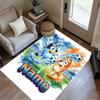 Soccer Fun Bluey Customized Name Floor Rug Office Rug Design for Dormitory Study room Playrooms Bedrooms Antislip Carpet Decorate Offices