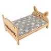 Katzenbett aus Massivholz, Sommer-Welpenbett, abnehmbare Matte, waschbar, für alle Jahreszeiten, universelles Katzennest, Hundehaus, Heimtierbedarf