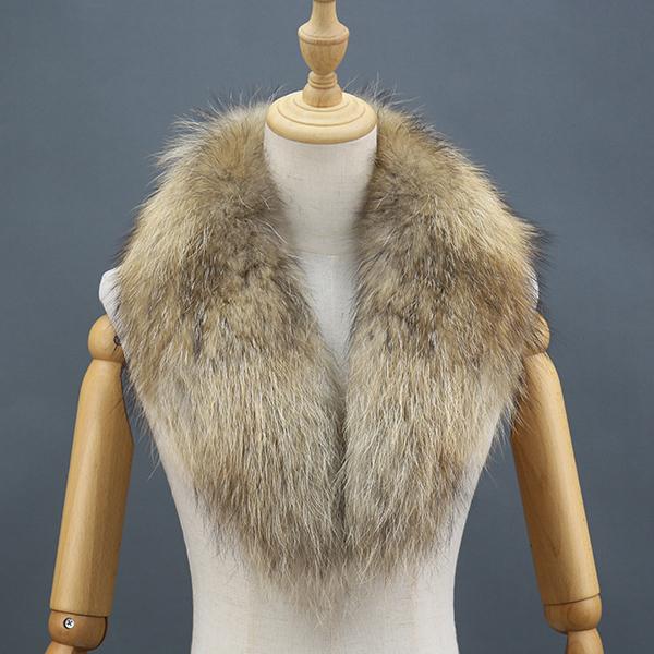 Women Real Fox Racoon Fur Long Scarf /raccoon Fur
