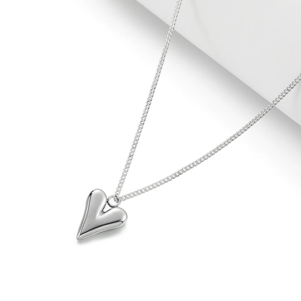5pcs/lot Stainless Steel Heart Shape Charms Pendants for Handmade DIY Jewelry Necklace Earring Making Accessories