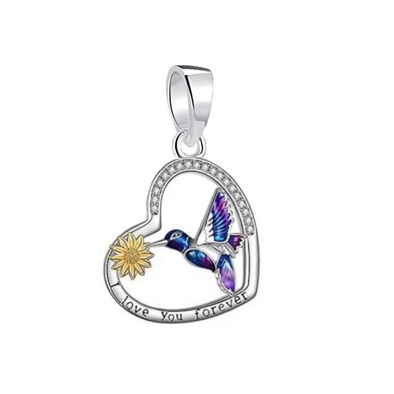 NEW Fine S925 Silver Pink Glass Flamingo Dangle Bead Pendat Fit Original  Bracelet Jewelry Shiny Colored Zircon Bird Charm