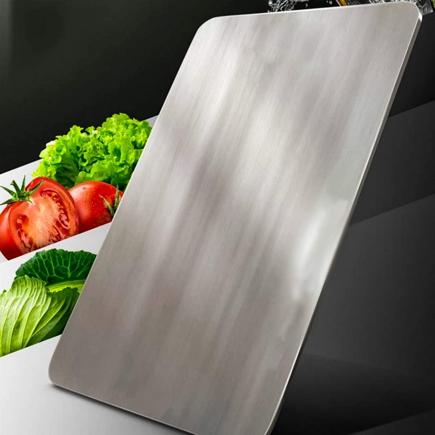 Stainless Steel Chopping Board Fruits | Vegetables | Collapsible | Cutter | Countertop (50 x 50 Cm s)