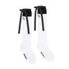 Ribbon Back Point Knee Socks_BLACK