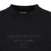 Emporio Armani Solid Color Letter Print Crew Neck Long Sleeve Pullover Sweatshirt Women sweatshirt Navy-Blue 3R2M7K2-JRKZ1-0926