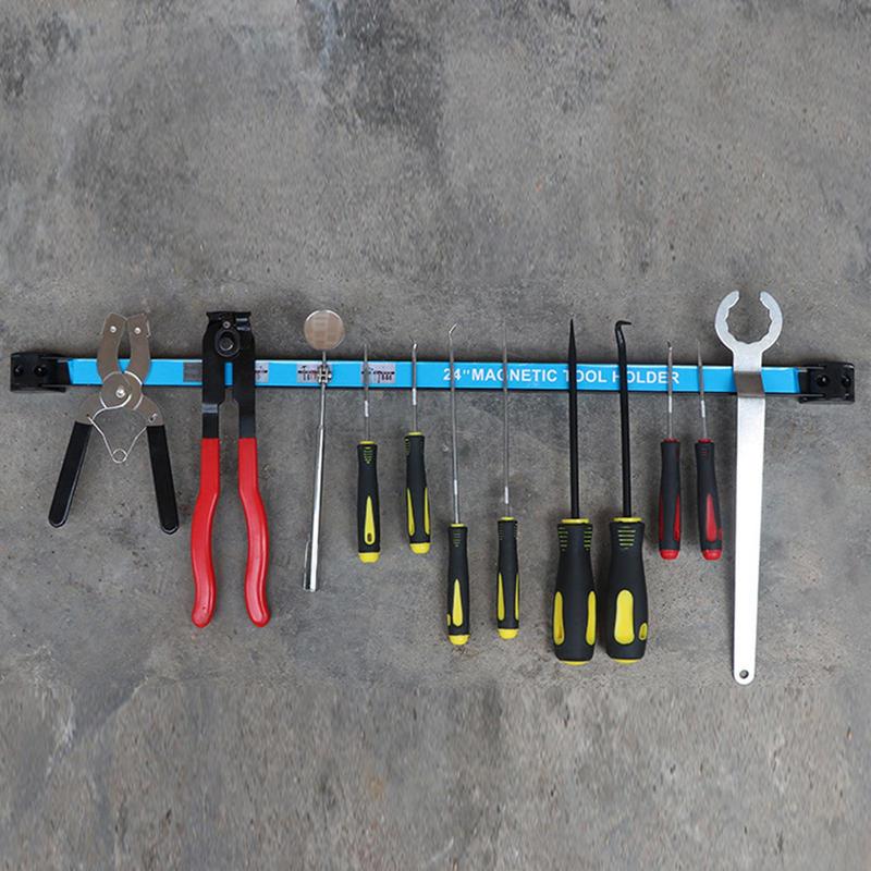 Magnetic Tool Holder Magnet Tool Bar Strip Rack Long Strip Garage Workshops Hardware Storage Strip Tool Organizer Magnet Bar