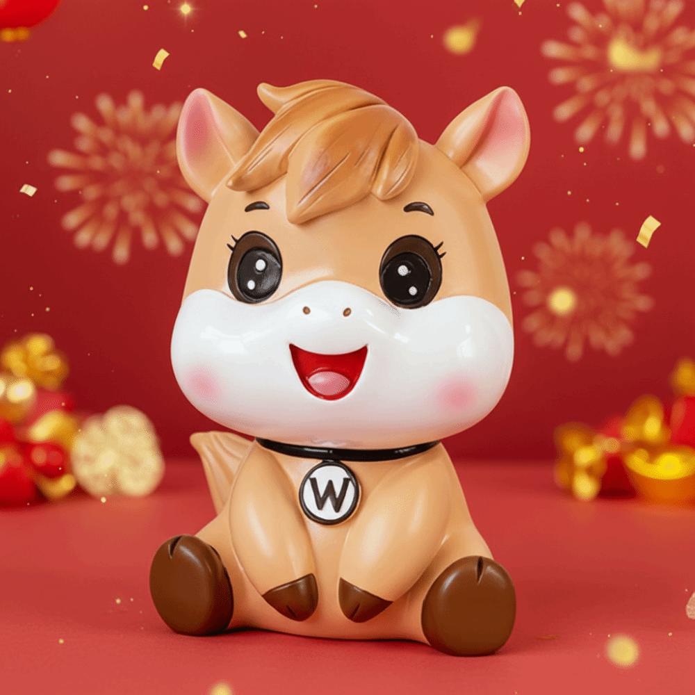 Savings Tank Horse Year Piggy Bank Decorative Horse Piggy Bank Ornament New Year Gifts
