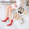 Fashion Pointed-Toe Large-Size High-Heeled Shoes Nightclub Sexy Thin Heeled Professional Women's Shoes WZ-18085-1
