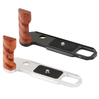 Camera L Plate Bracket with Wood Hand Grip for F2 Vlog Digital Camera Photography Studio Use