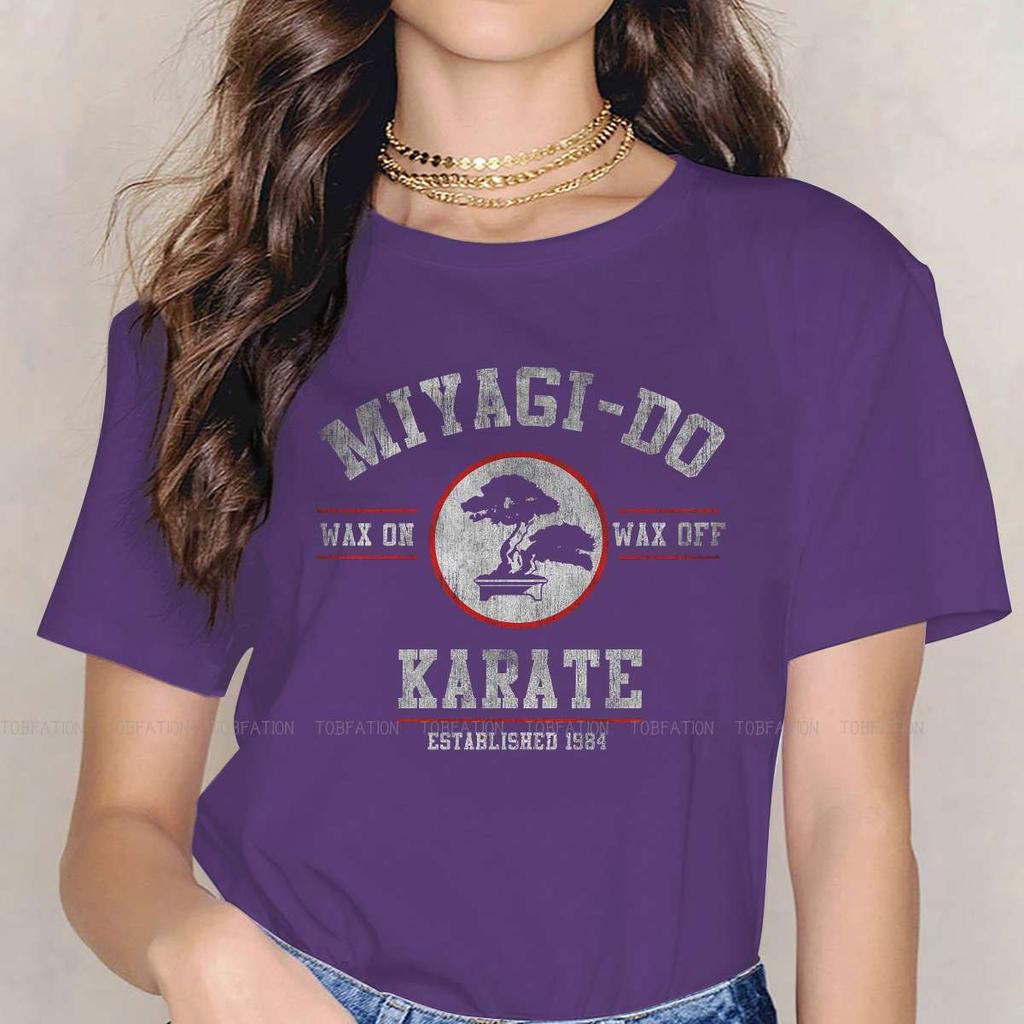 Miyagi  Women Clothing Cobra Kai Graphic Print Female Tshirts Vintage Graphic Loose Tops Tee Kawaii Girls Streetwear