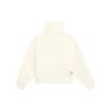 Li Ning FW22 Sports Trend Series Solid Color Logo Embroidered Half-Zip Long Sleeve Sweatshirt Women sweatshirt Beige AWDS916-5