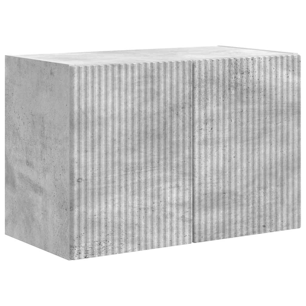 Wall Mounted TV Cabinet Concrete Grey 59.5 x 31 x 40 cm Particleboard