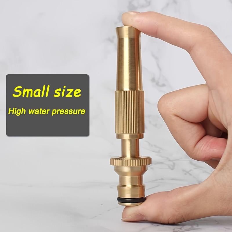 High Pressure Garden Water Gun Adjustable Fan Spray Metal Nozzle for Car Washing & Plant Watering Durable Multi-Purpose Sprayer