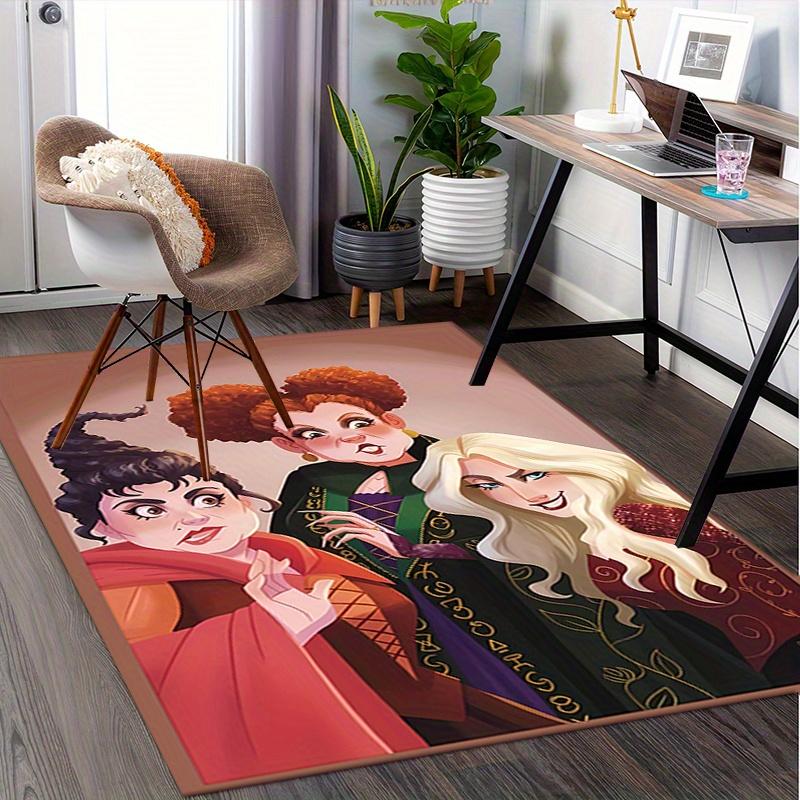 Office Rug Hocus Pocus, Sanderson Sisters theme 3D Printed Anti-Slip Rug-Machine Washable for Living Room