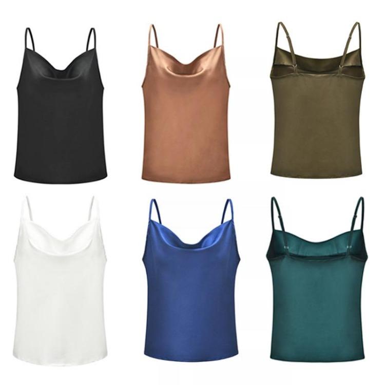 Women Sexy Backless V Neck Bandage Vest Tops for Ladies