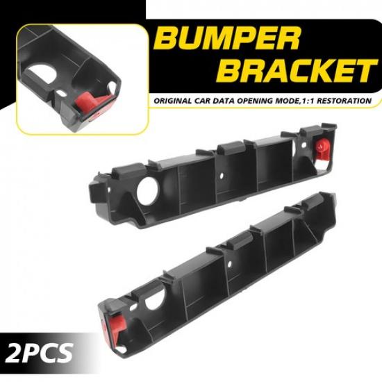 Pair Bumper Bracket For 2012-2017 Buick Verano Front Left Right Plastic Black