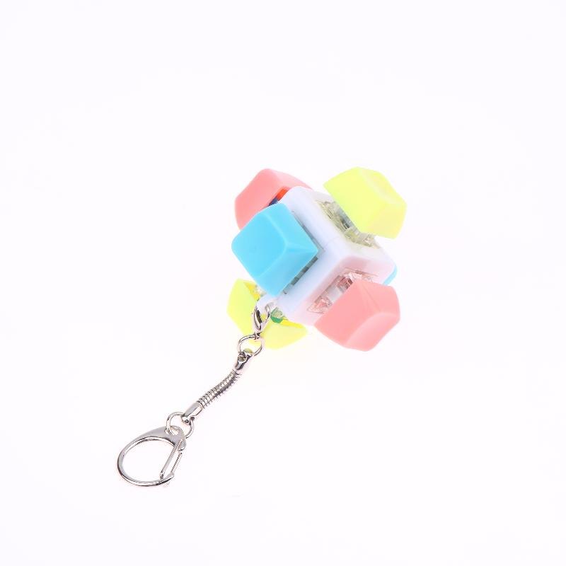 9 Keys Keyboard Decompression Toy Keychain DIY Button Keycap Key Chain Toys Antistress Finger Keyboard Relief Stress Gifts