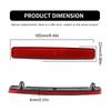 2Pcs Red Lens Rear Bumper Reflector Tail Brake Stop Signal Light Shell No Bulb For Volkswagen VW T5 Transporter OEM# 7E0945105