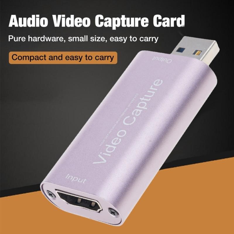 4K USB 3.0 HDMII-compatible Video Capture Card Phone Game Webcast Course Study Video Recording Board 1080P 60FPS PC