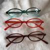 Retro Y2K Ovale Rahmen Brille Tragbar Blaulichtfilter Damenbrille Cosplay Kleine Rahmen Brille