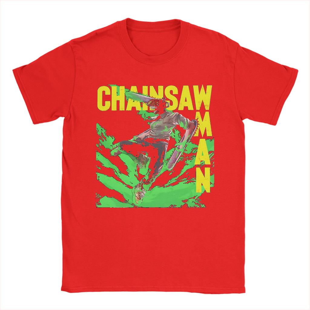 Men Women Graphic Printing Chainsaw Man Anime T Shirt Tee Cotton Manga T-shirts Clothing