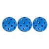 3Pcs/set Colorful Pickleball Ball 40 Holes Small Drilled Holes, Glow in The Dark Pickleballs Outdoor Picklebal Ball Set
