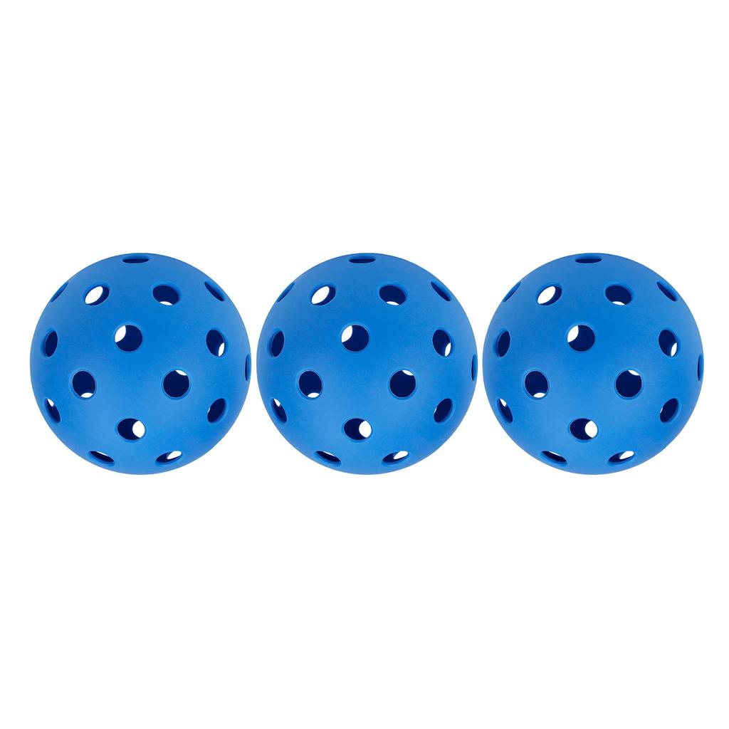 3Pcs/set Colorful Pickleball Ball 40 Holes Small Drilled Holes, Glow in The Dark Pickleballs Outdoor Picklebal Ball Set