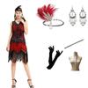 Large Size S-4XL Vintage Dress, Sequined Evening Dress Banquet 1920 Set