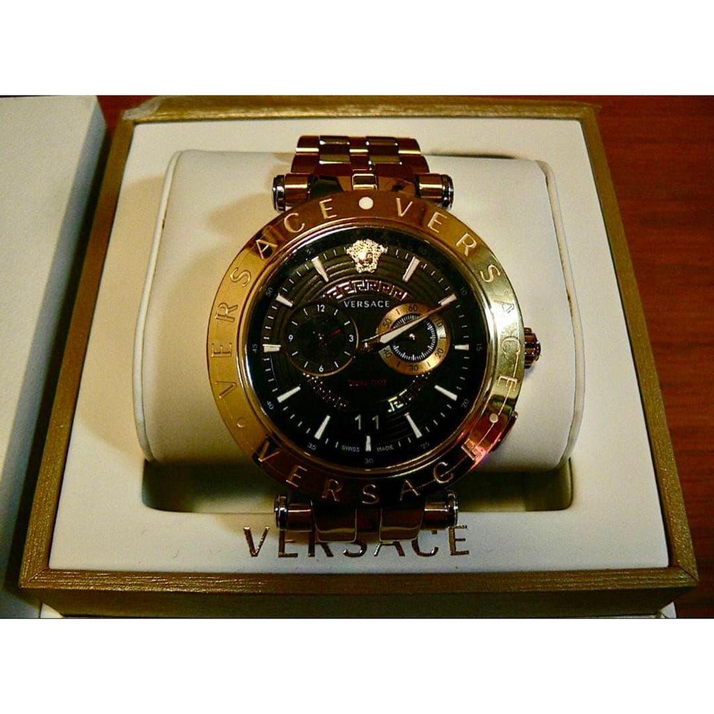 Used Unused item, Versace, Dual Time, Dual Date, Brand New Unused