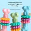 Durable TPR Dog Bone Teething Toy for Aggressive Chewers Interactive Puppy Teething Relief Toy Long Lasting Gnawing Resistance