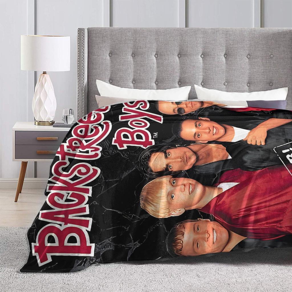 Koc z zespołem BSB Backstreet Boys Ciepły Miękki Na Kanapę Fotel Sofę Łóżko Podróż Biuro Flanelowy Pokrowiec na Kołdrę Poszewka na Pościel