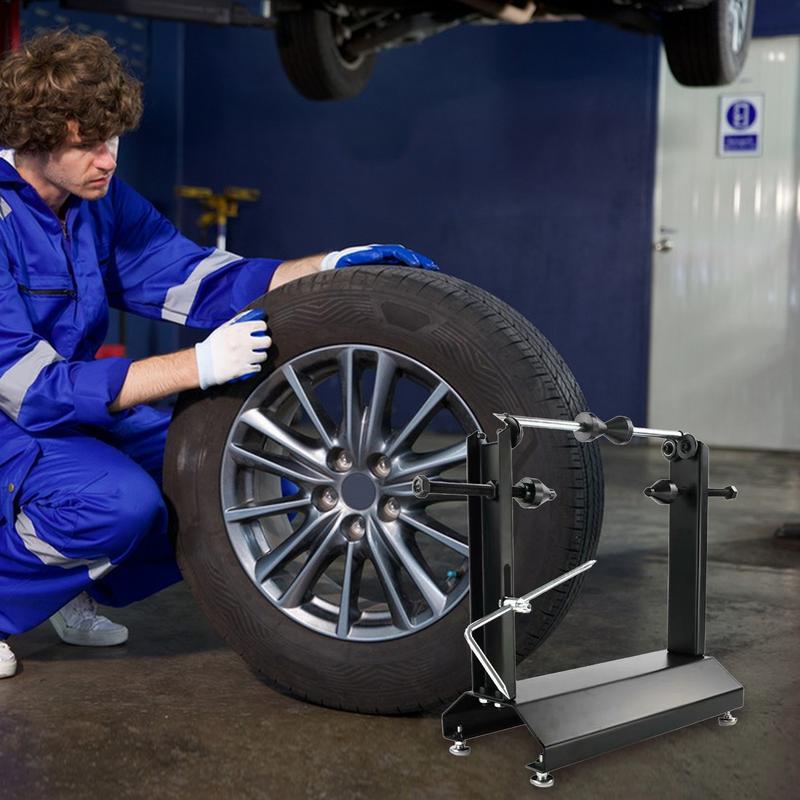 Tire Balancer Portable Spin Static Truing Stand Balancing Tool Motor Tire Changer Device Rim Repair Tools Tire Alignment Tools