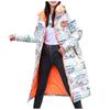 Women's Winter Fashion Long Over-The-Knee Hooded Thick Padded Jacket Coat