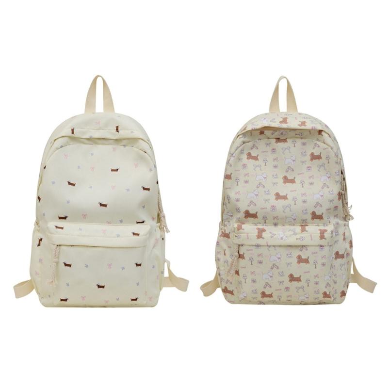 Lovely Dogs Backpack Students School Bag Japanese Styles Backpack Large Capacity Daypacks Girls Travel Backpack