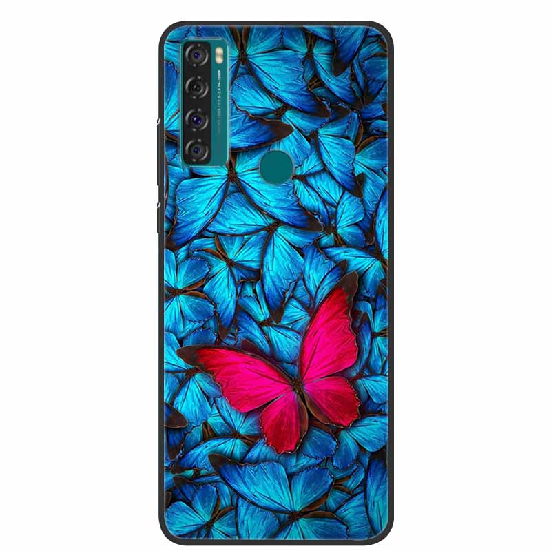 Case For TCL 20 SE Luxury Silicone TPU Soft Phone Cover For TCL 20 SE Case T671H 6.82" Funda Animal Capa Cute Shockproof Coque