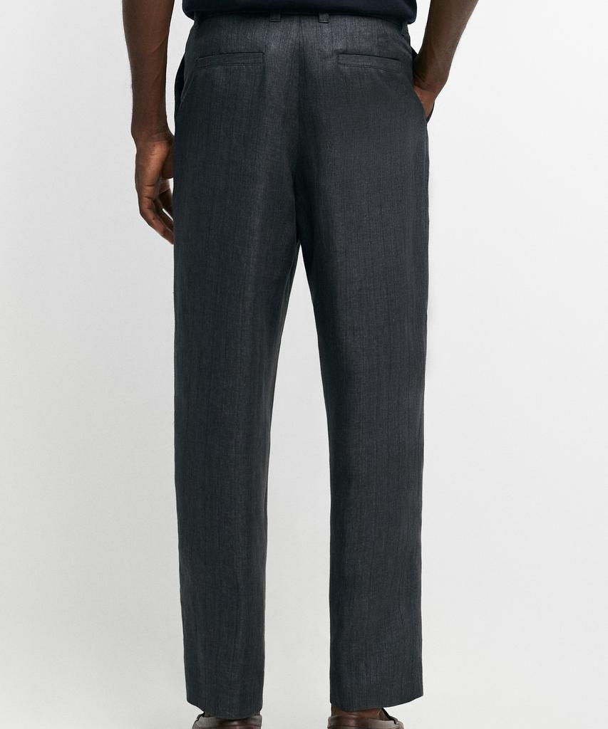 Masimodutti 100% Linen Striped Pants