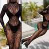Women's Sexy Mesh BodyStocking Fishnet Lingerie Long Sleeve Babydoll Bodysuits