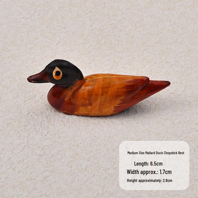 Creative Resin Duck Chopstick Holder: Cute Chinese-Style Rest for Home and Hotel Tabletops