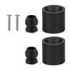 Trailer Door Holder Kit Low Profile Rubber Door Holder Bumper Fits RVs Trailer Door Catch Holder Block Set