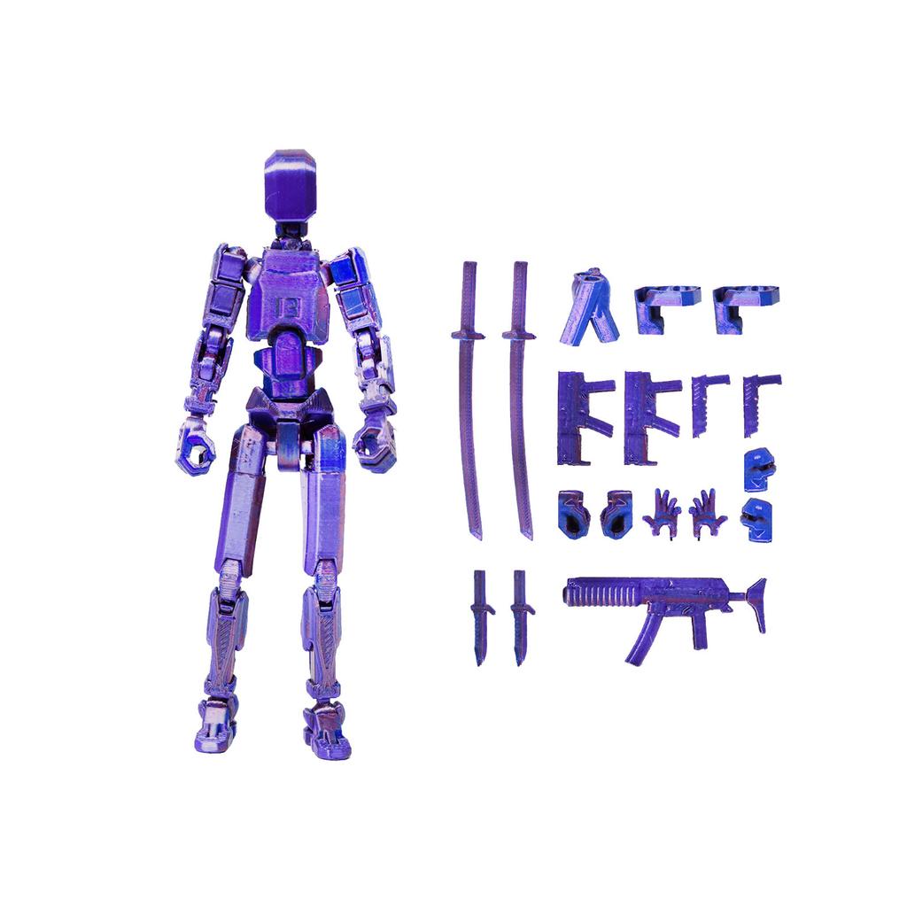 Doll 13-joint Movable 3D Printed Doll Toy 3rd Generation Dummy Doll DIY Full Body Decompression 