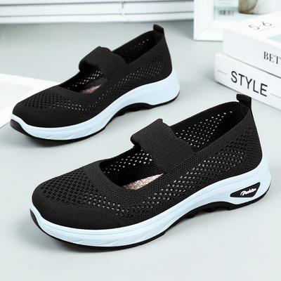 Damenschuhe Sommer Fliegenwebstoff atmungsaktiv Muttertagsschuhe weiche Sohle bequem Freizeitschuhe Damen vielseitig und leicht Nettschuhe
