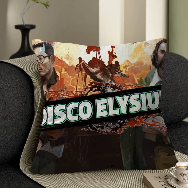 Disco Elysium Game Personalized Pillow Cover Kids Bedroom Wild Party Decor Pillowcase kid Birthday shower Gift