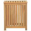 Laundry Basket 50 x 35 x 60 cm Solid Teak Wood