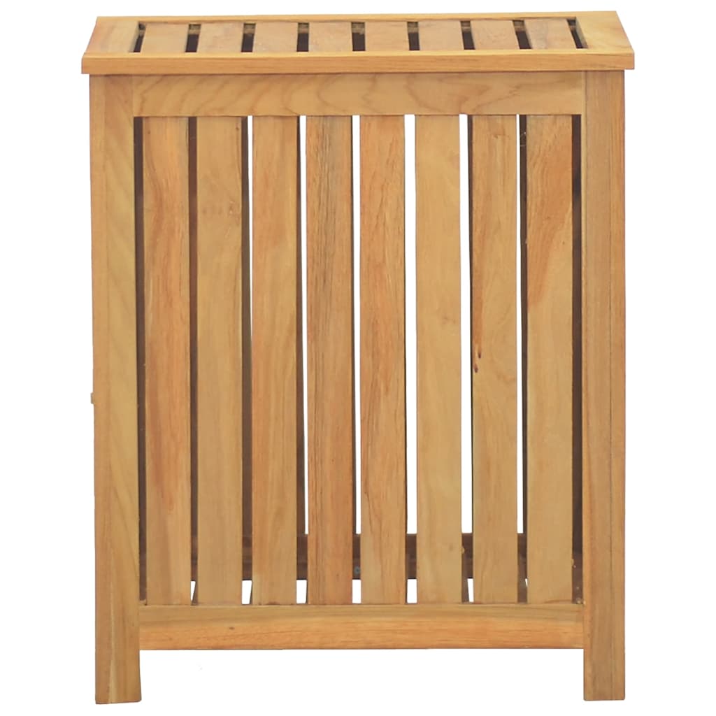 Laundry Basket 50 x 35 x 60 cm Solid Teak Wood